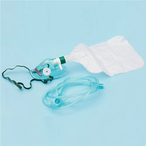 Produsen Profesional Masker Oksigen Medis Non Rebreather PVC Dengan Tas Reservoir